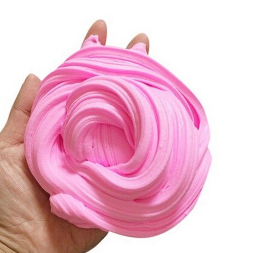 Pink fluffy slime floam putty - pink,