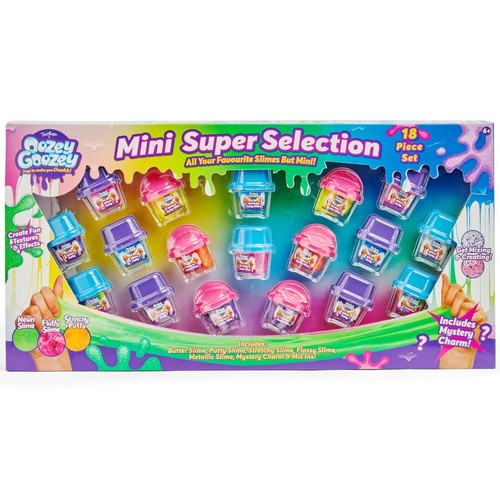 18pcs oozey goozey mini slime - 18pcs,