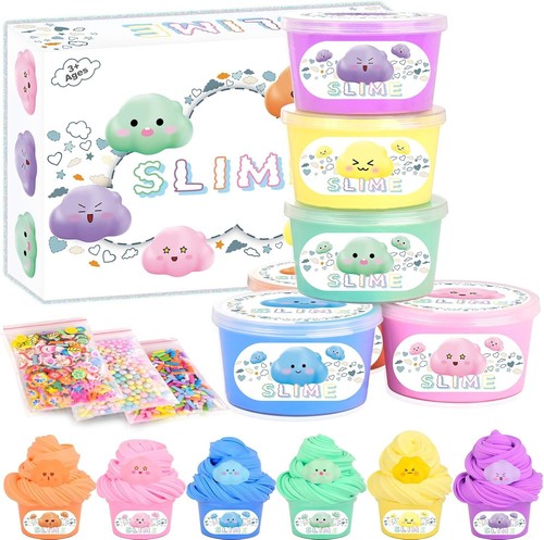 Fluffy butter slime kit pack - butter,