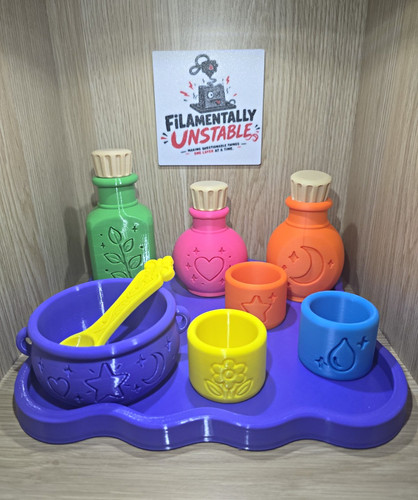 Pretend potion making set tray - making,