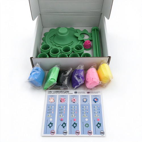 Flower modelling clay kit - flower,