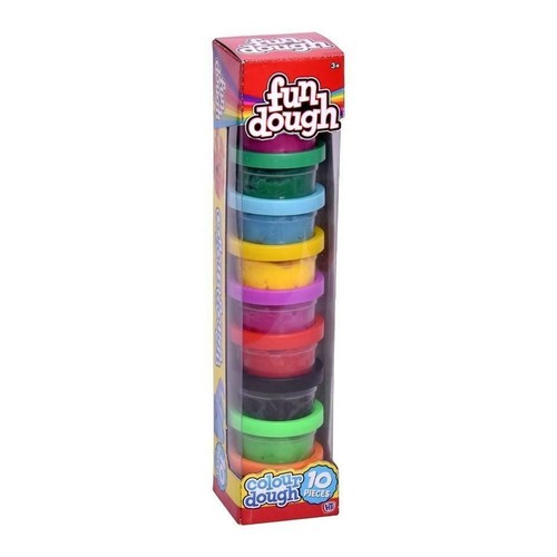 10pc fun dough colourful - 10pc,