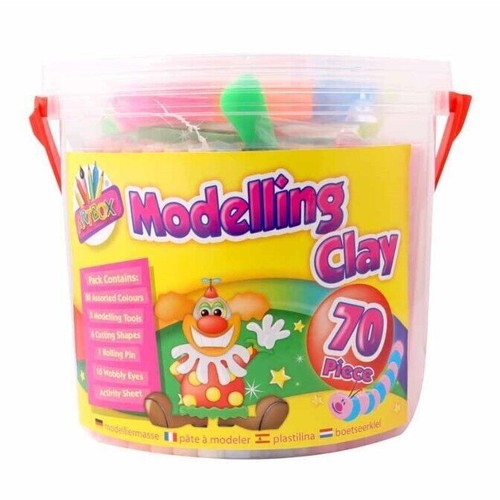 70pc kids modelling clay - kids,